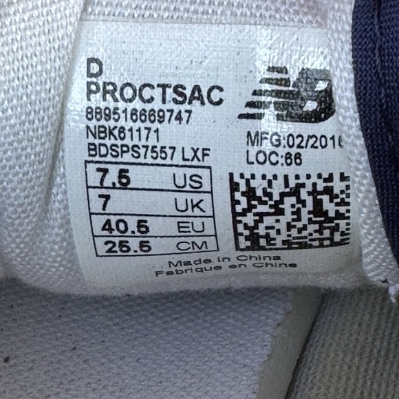 Size 7.5 - New Balance Pro Court Heritage Canvas Shoe‎ - Men's - Picture 9 of 9